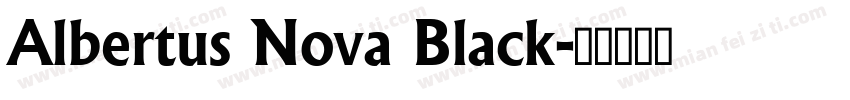 Albertus Nova Black字体转换